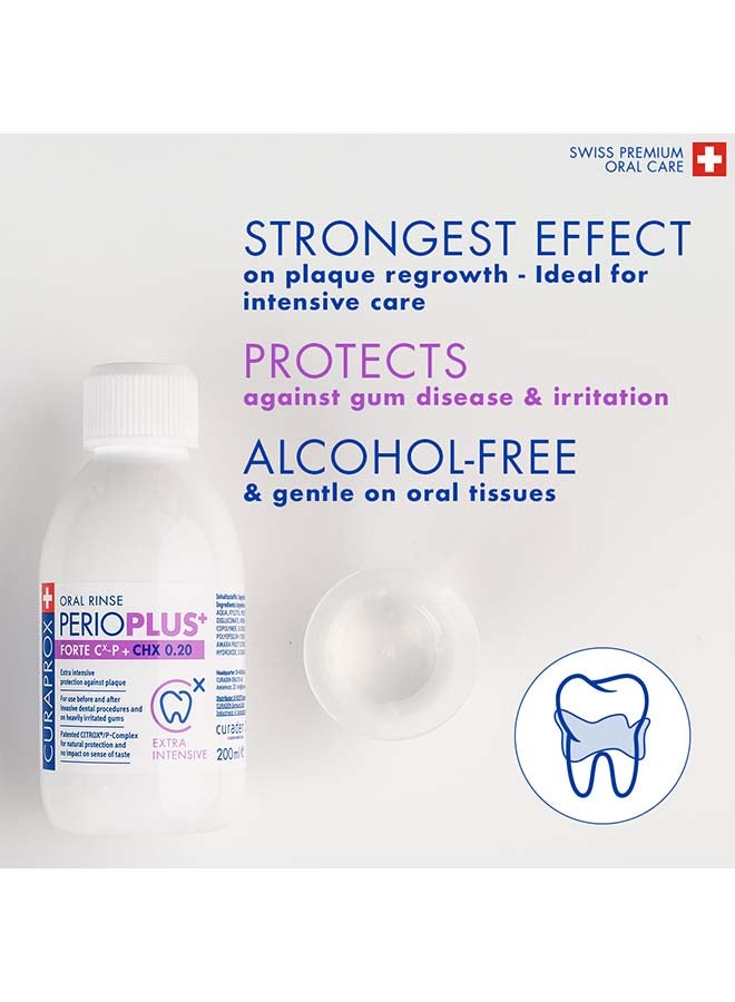 CURAPROX Perio Plus Forte Chx 0.20% Mouthwash, 200Ml - Image 3